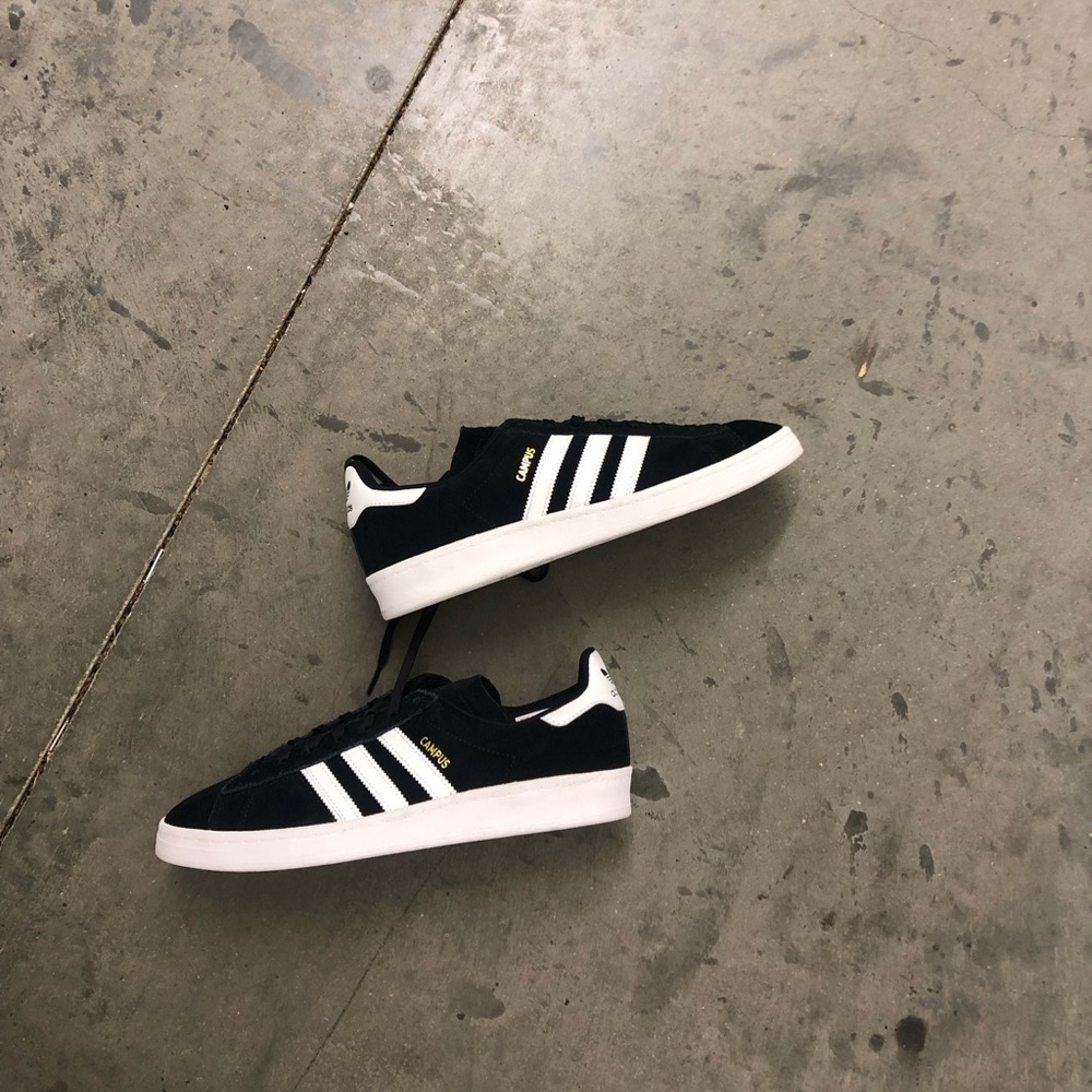 Adidas Black Campus Shoes